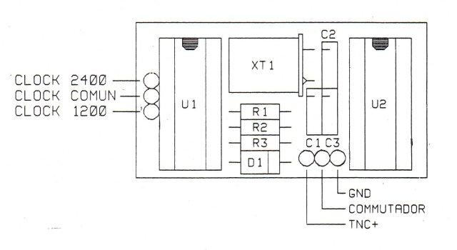 Módulo 2400bds: disposición de componentes