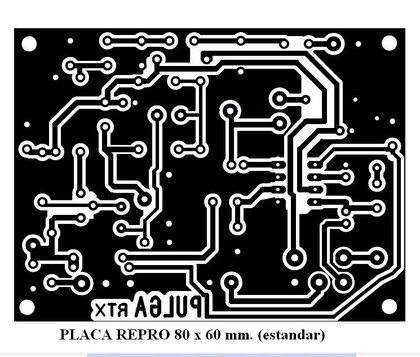 La Pulga: circuito impreso lado pistas